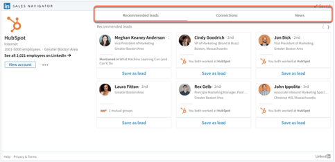 Integrazione di LinkedIn Sales Navigator con HubSpot