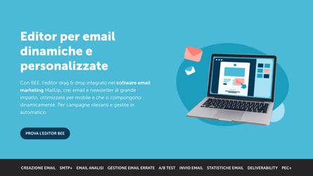 L'editor di MailUp per email dinamiche e personalizzate